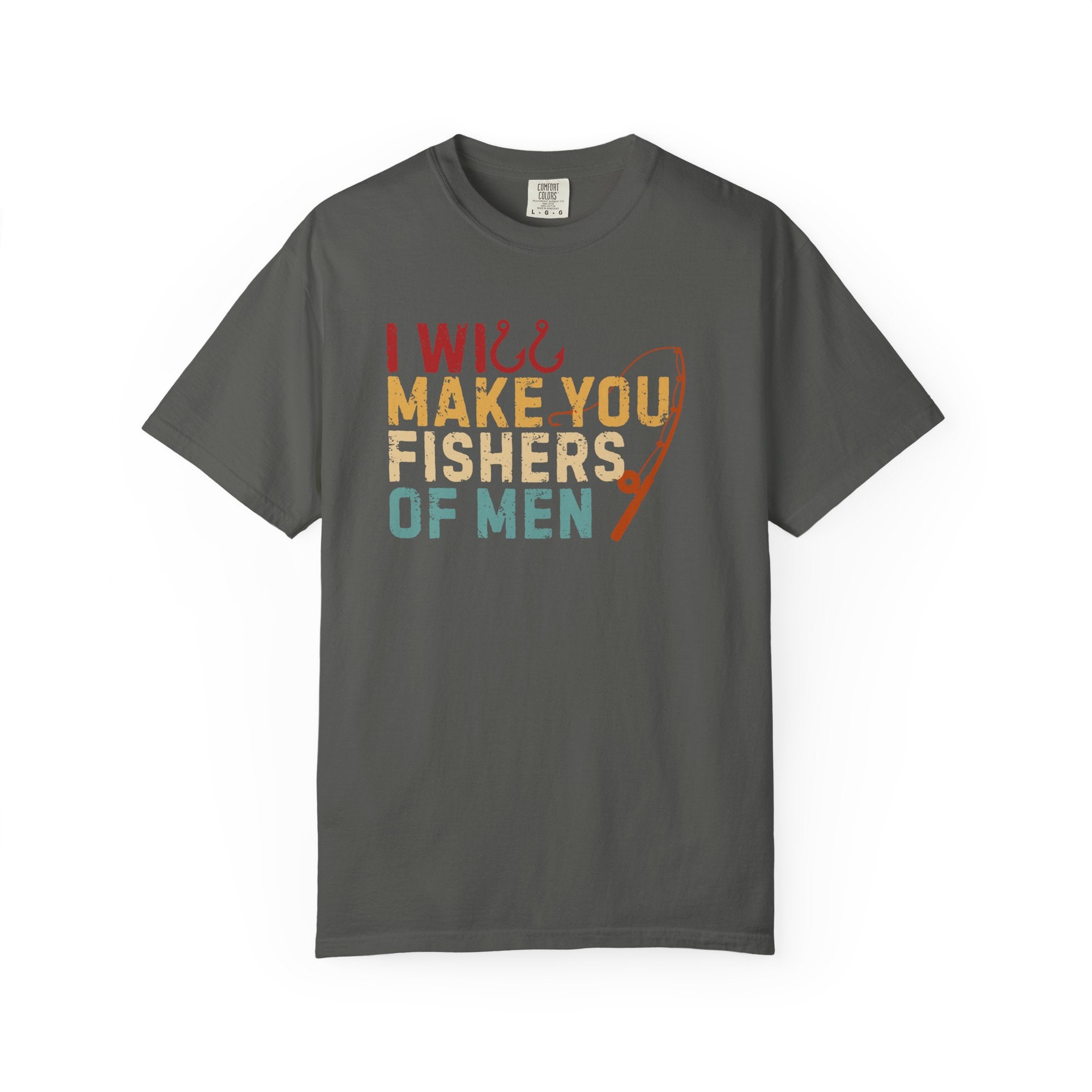 T-Shirt — “I Will Make You Fishers of Men” Christian Fishing Graphic Tee