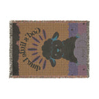 God's Little Lamb Woven Blanket | Lamb Nursery Throw, Personalized Name Option
