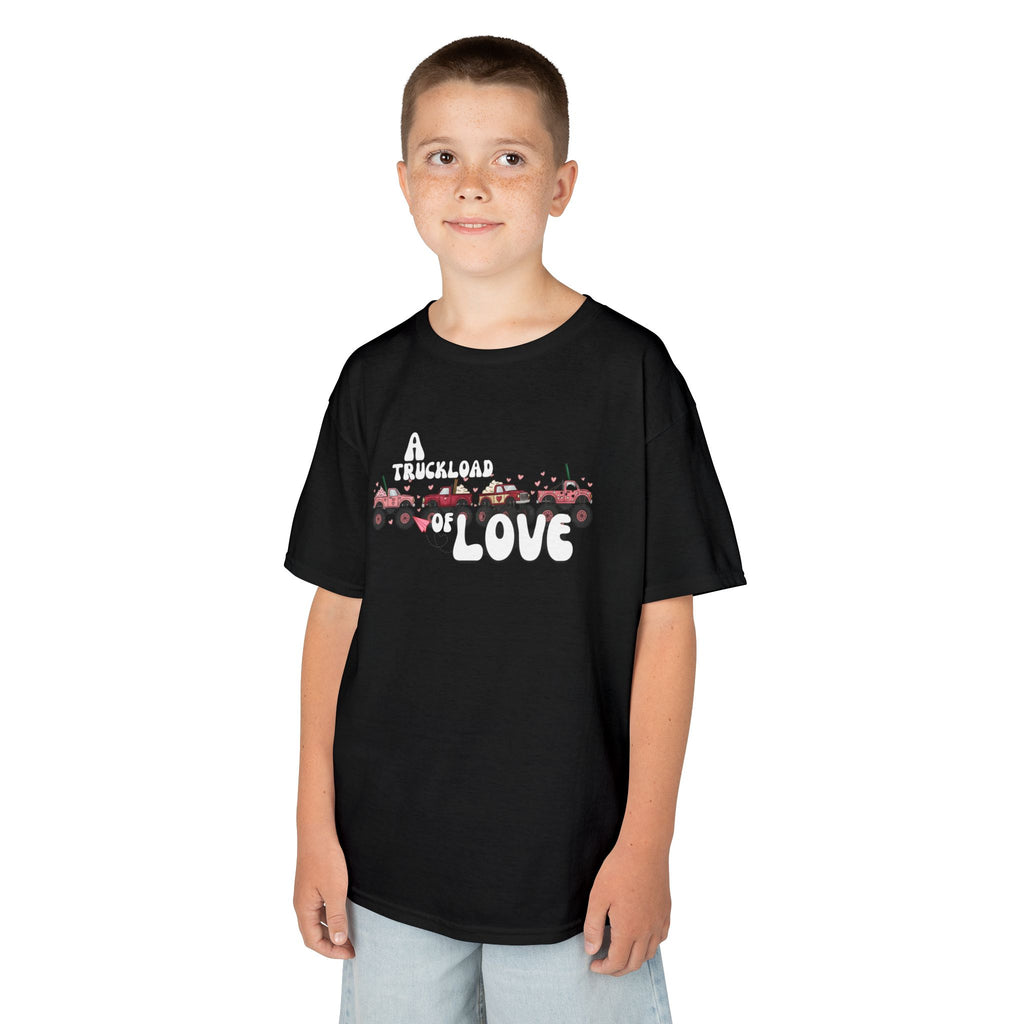 Kids T-Shirt “A Truckload of Love” Cute Valentine Tee