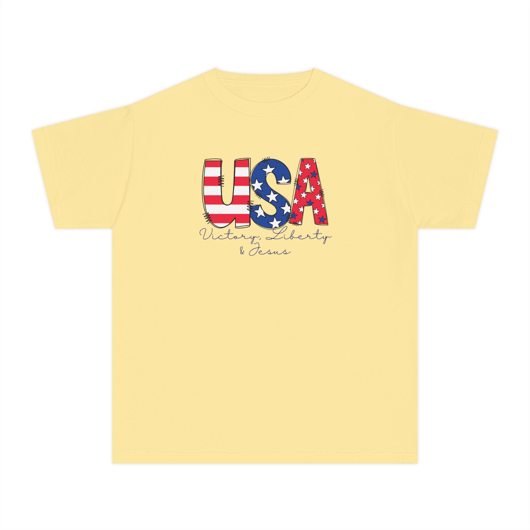USA Patriotic Fourth of July Kids Shirt
