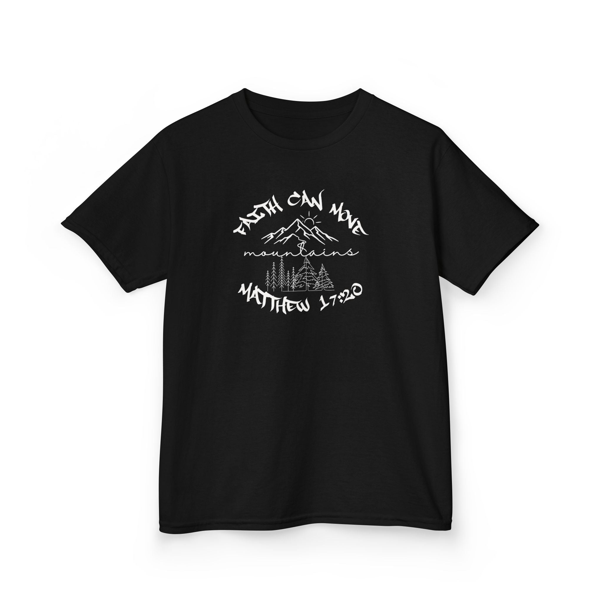 Faith can move mountains" Graphic T-Shirt