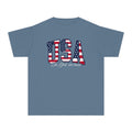 Youth Tee — USA Flag Graphic "In God We Trust" Patriotic Shirt