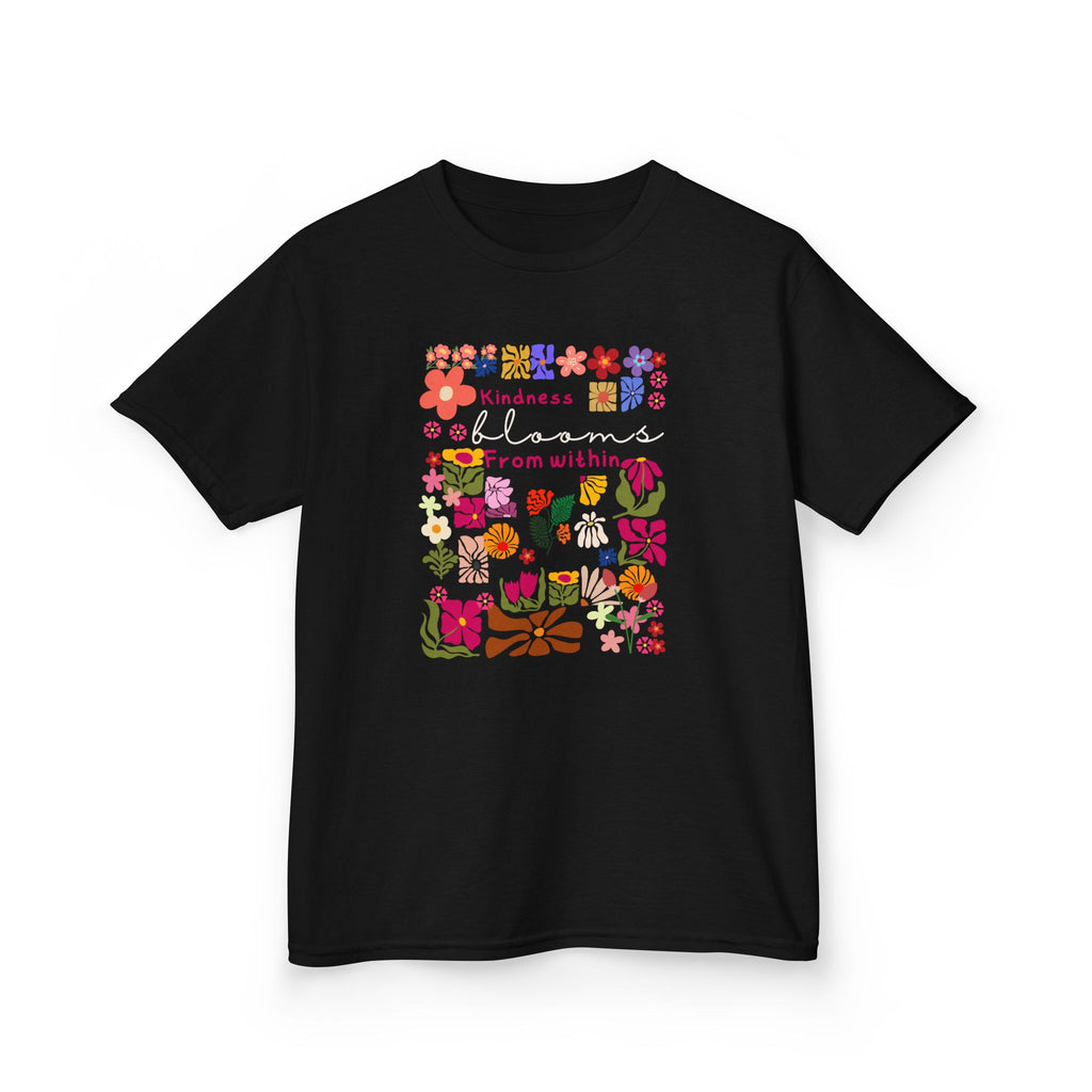 Kids Tee — Colorful Floral Garden "Bloom from Within" Shirt