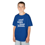 Kids Tee - "Cool Kids Love Jesus" Christian Youth Shirt