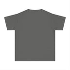 Youth Tee — "Born in Freedom. Saved by Grace." Patriotic Christian Kids T-Shirt