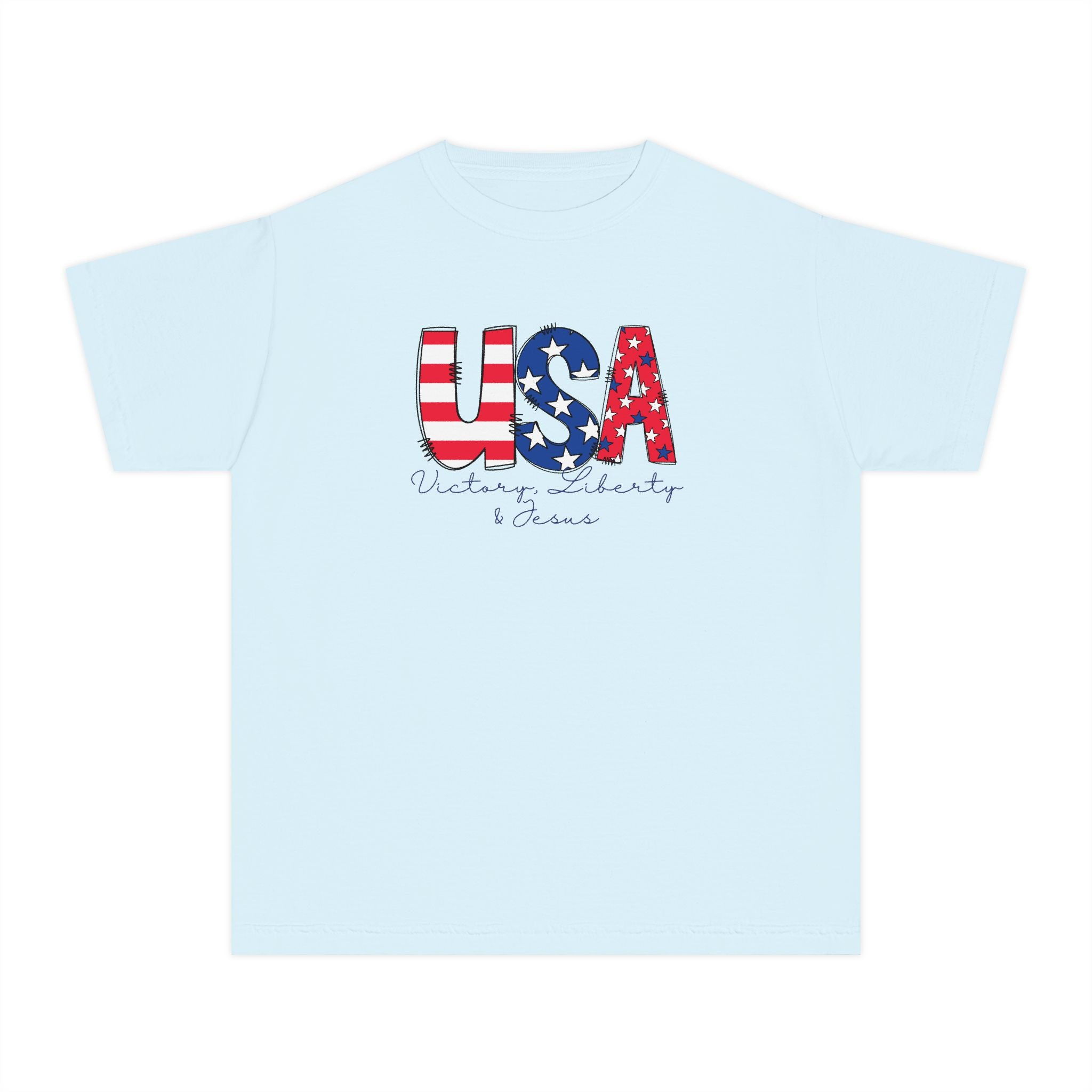 USA Patriotic Fourth of July Kids Shirt