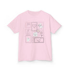 Kids Tee — Minimalist Doodle Frames with Cute Animal Sketches