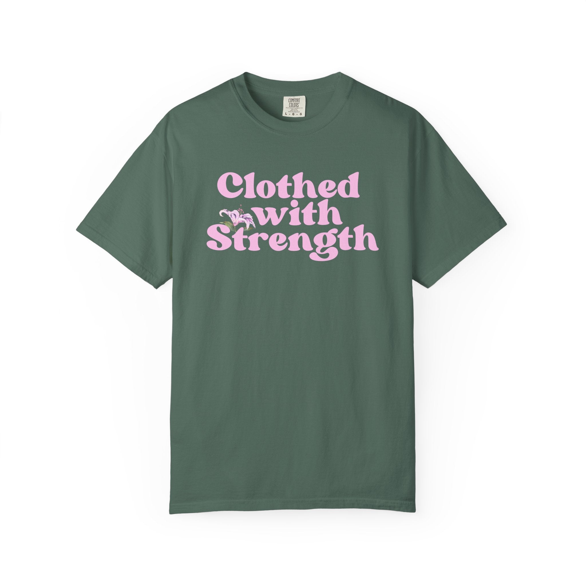 Clothed With Strength Vintage Graphic T-Shirt
