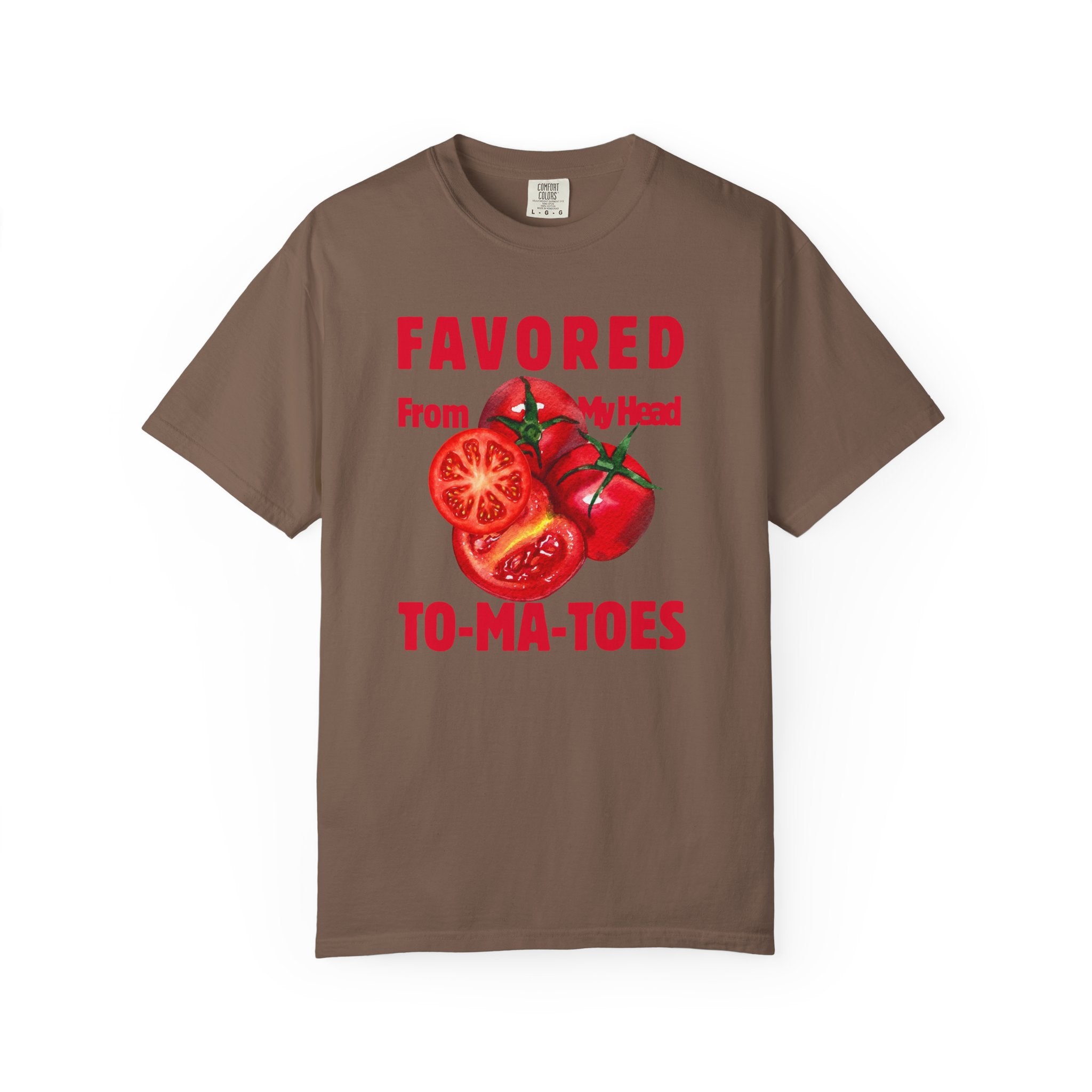 Favored From My Head To-Ma-Toes Tomato Graphic T-Shirt