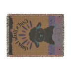 God's Little Lamb Woven Blanket | Lamb Nursery Throw, Personalized Name Option
