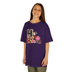 Kids Tee — "He Is Risen" Floral Easter Design