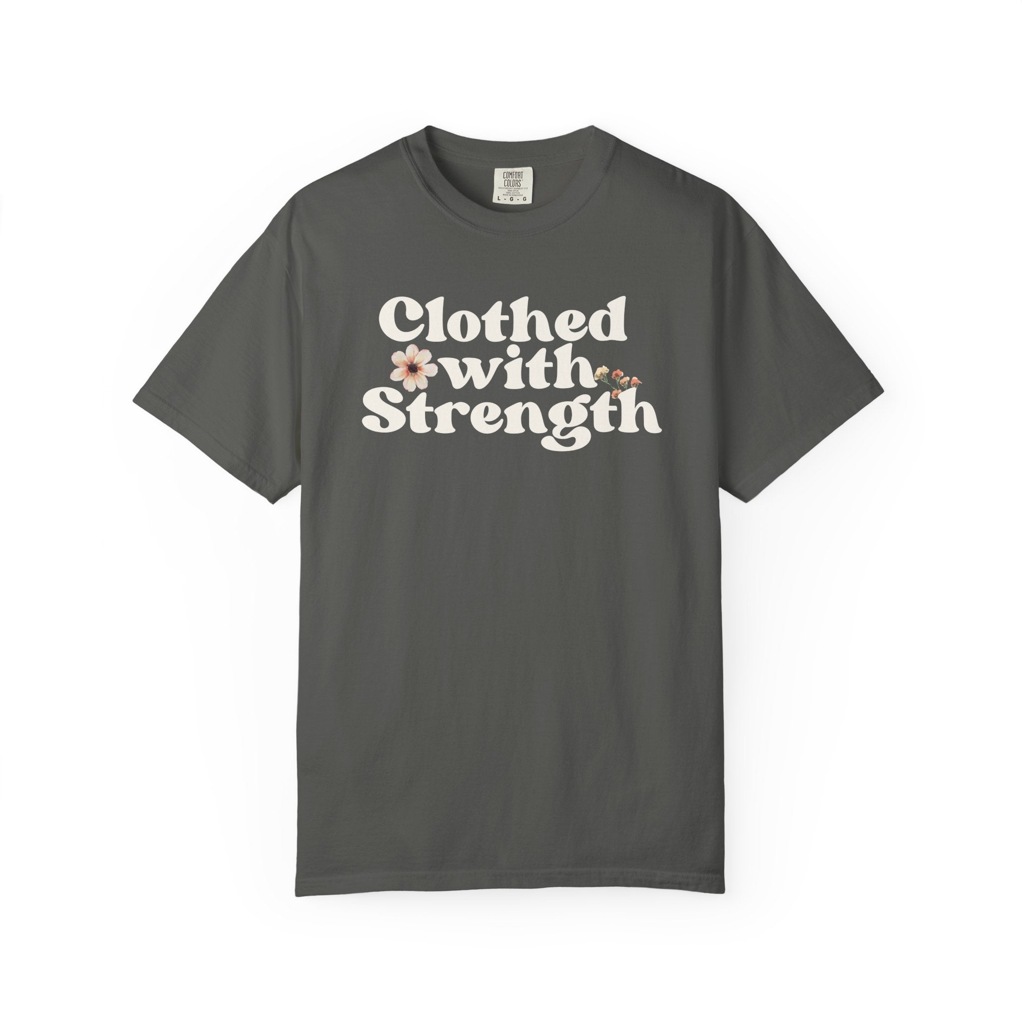 Clothed With Strength Vintage Graphic T-Shirt