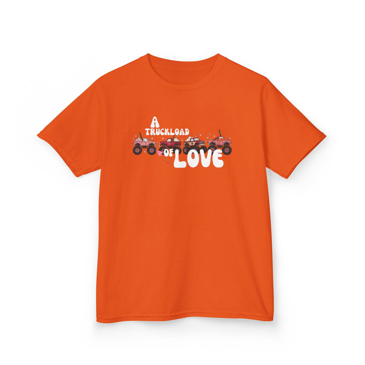 Kids T-Shirt “A Truckload of Love” Cute Valentine Tee