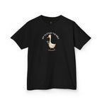 Kids T-Shirt - "Off to Study the Bible" Cute Goose Christian Tee for Sunday School & Church