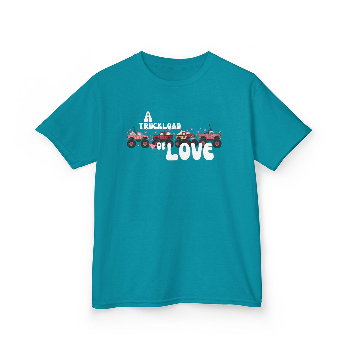 Kids T-Shirt “A Truckload of Love” Cute Valentine Tee