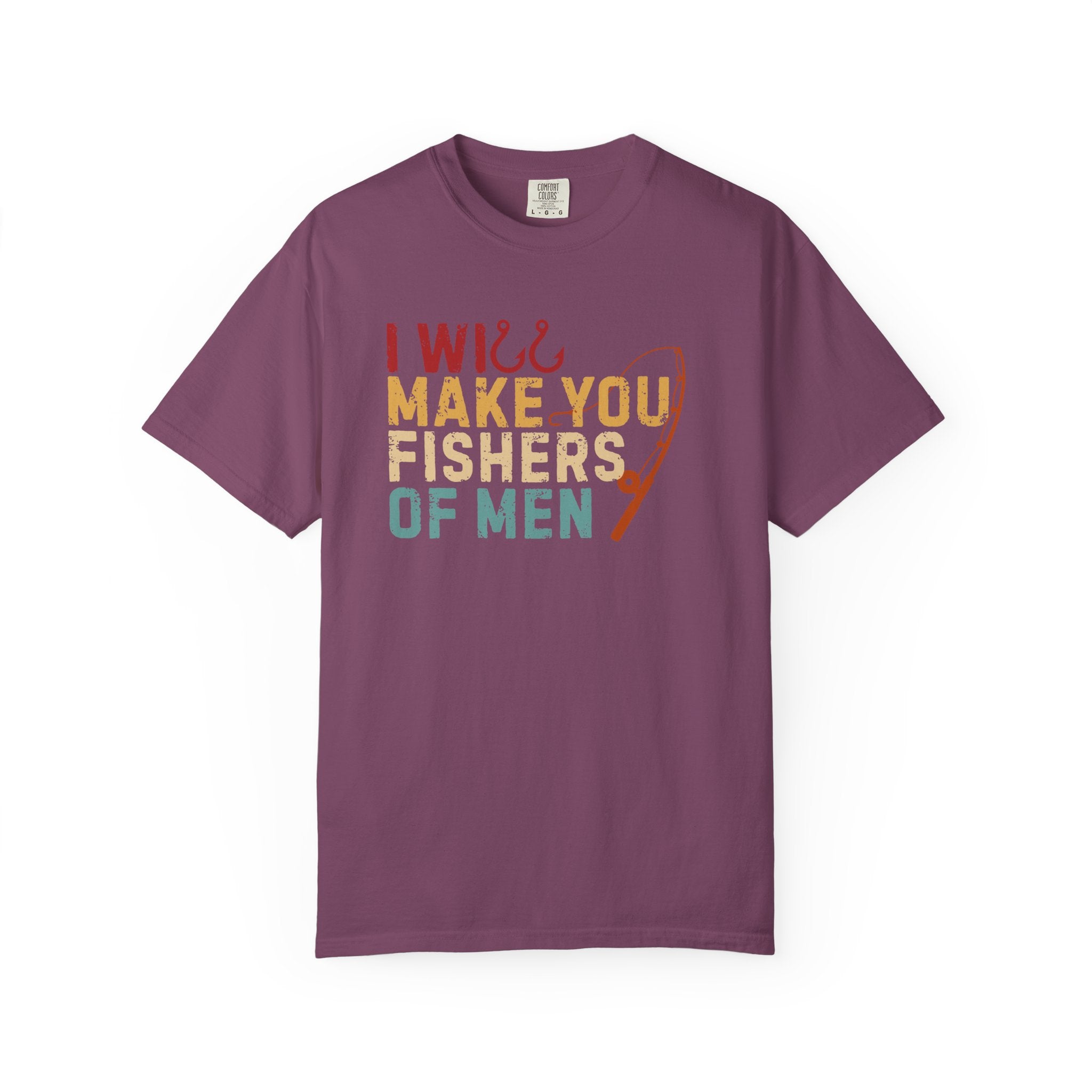 T-Shirt — “I Will Make You Fishers of Men” Christian Fishing Graphic Tee