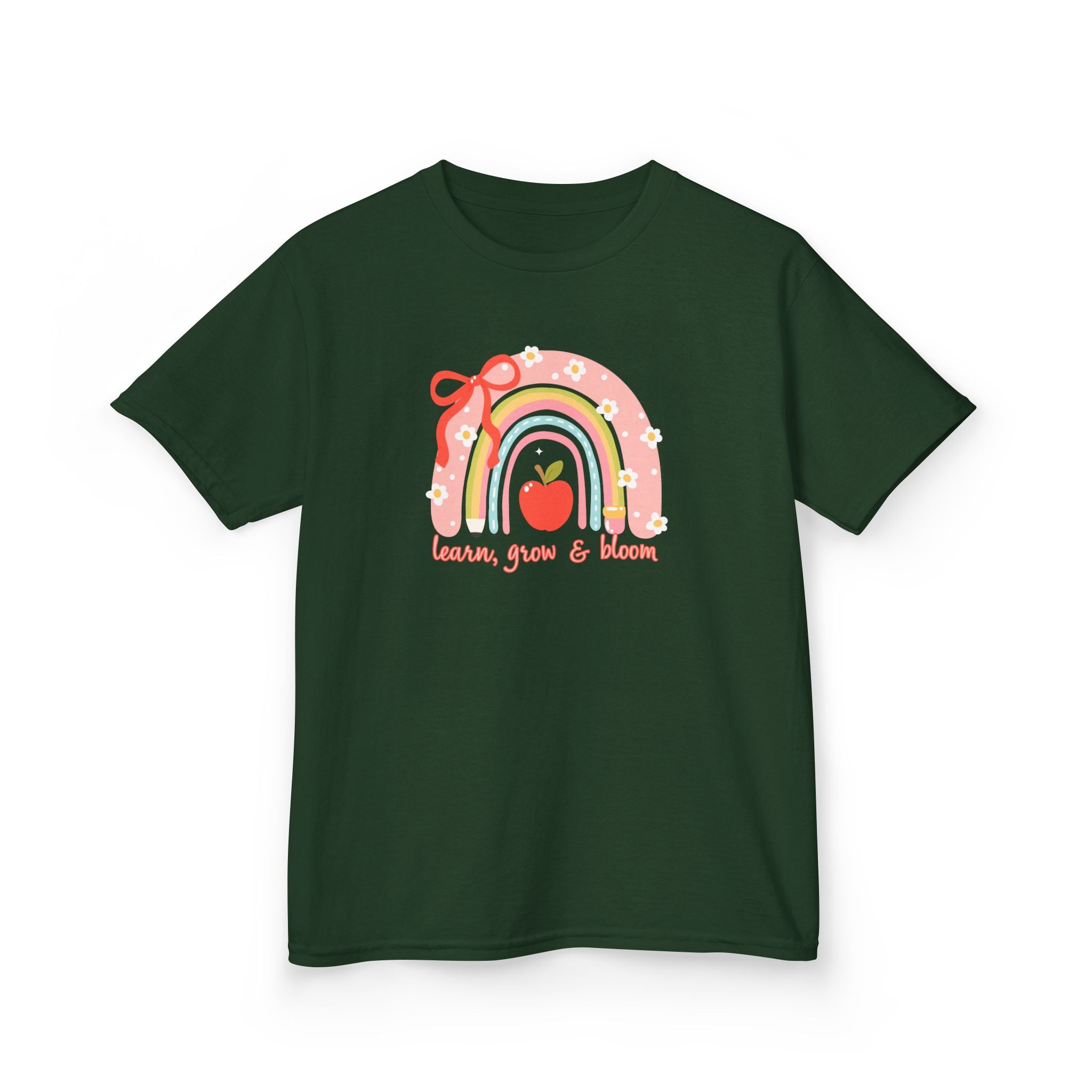 Kids Tee — "Learn, Grow & Bloom"