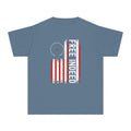 Youth Tee – "Free Indeed" Patriotic Flag Graphic