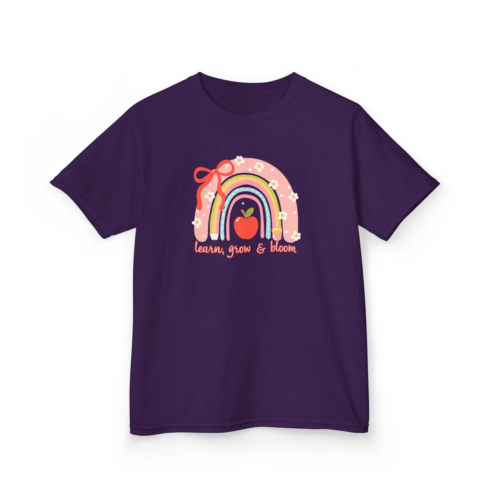 Kids Tee — "Learn, Grow & Bloom"
