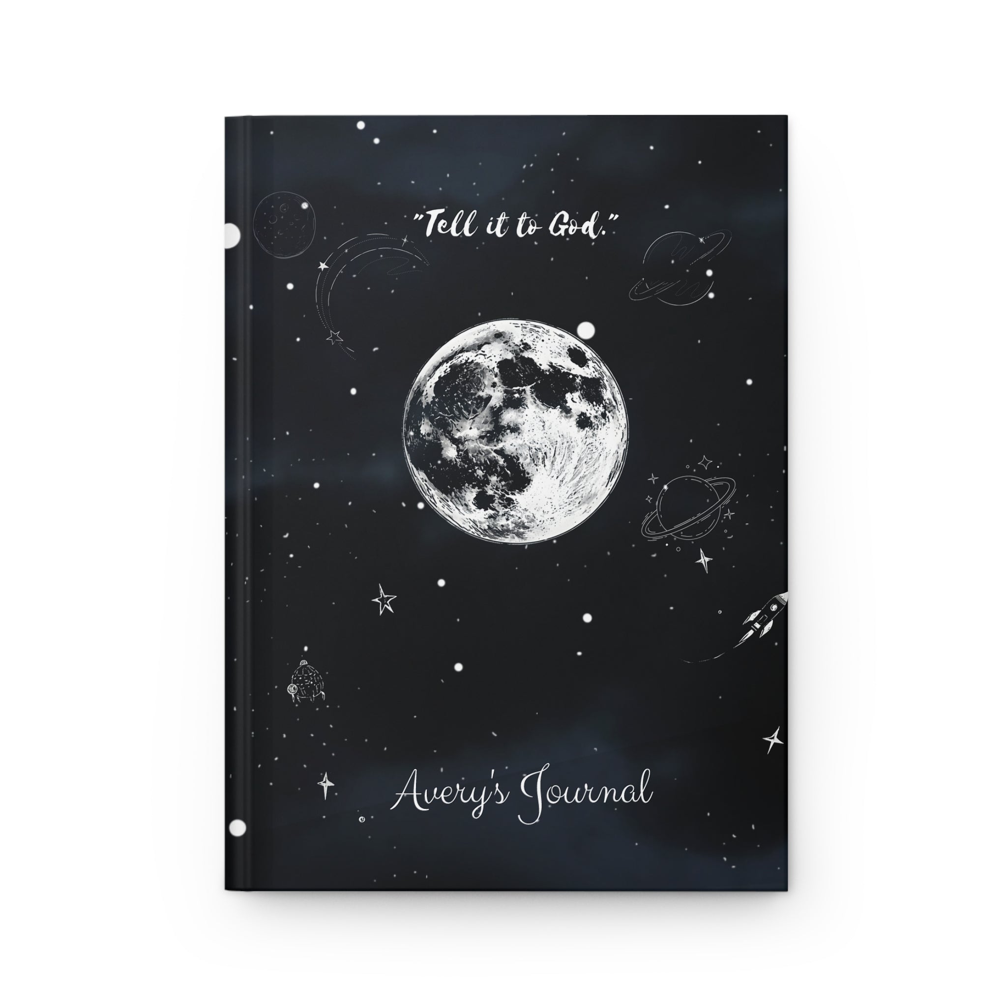 Moonlight Prayer Journal — "Tell it to God" Hardcover Journal