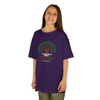 Kids Tee — "I Am Rooted & Built Up" Tree of Life Christian Scripture Shirt (Colossians 2:7)