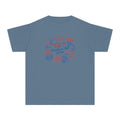 Youth Tee — "American by Birth, Christian by Grace" Illustrated Faith Graphic