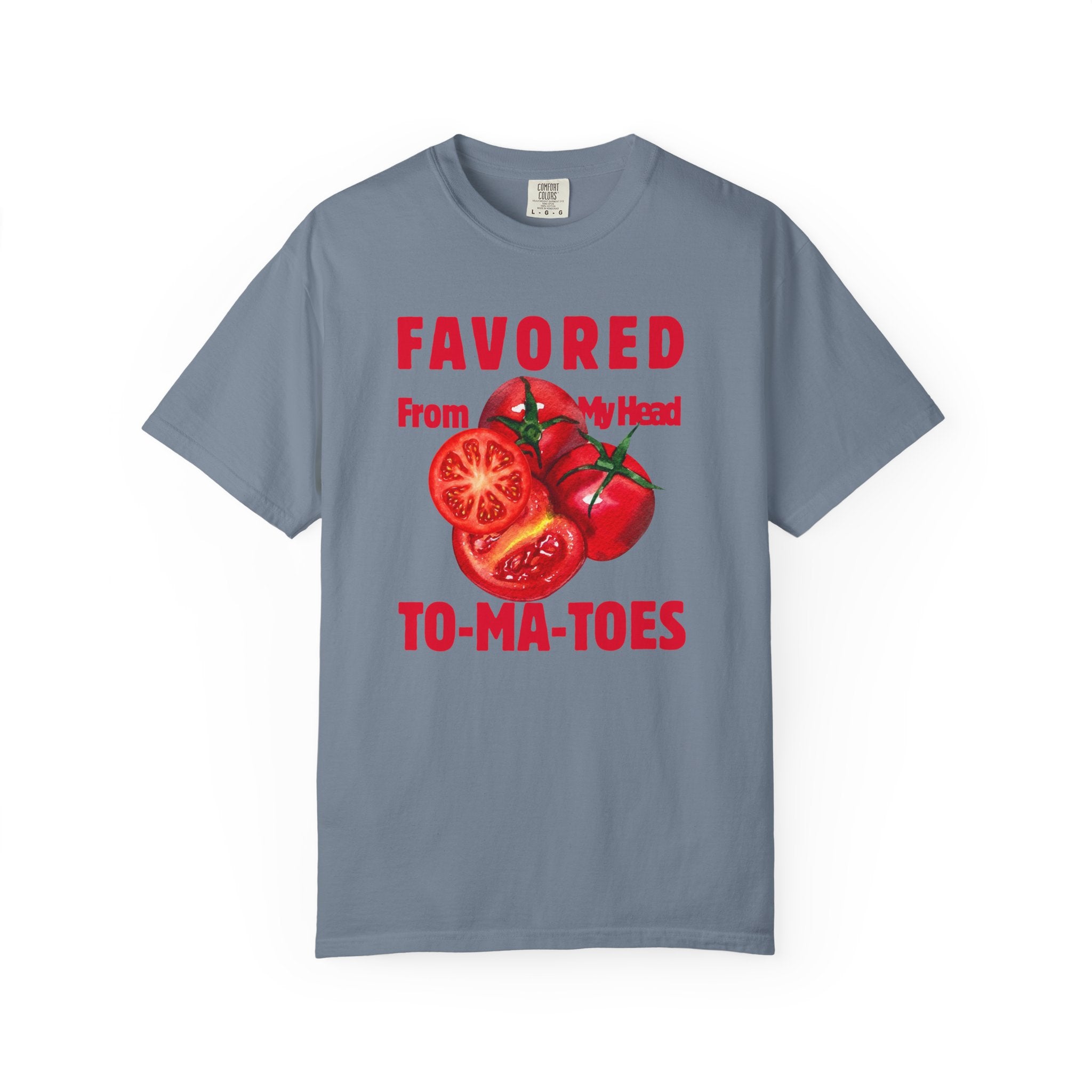 Favored From My Head To-Ma-Toes Tomato Graphic T-Shirt