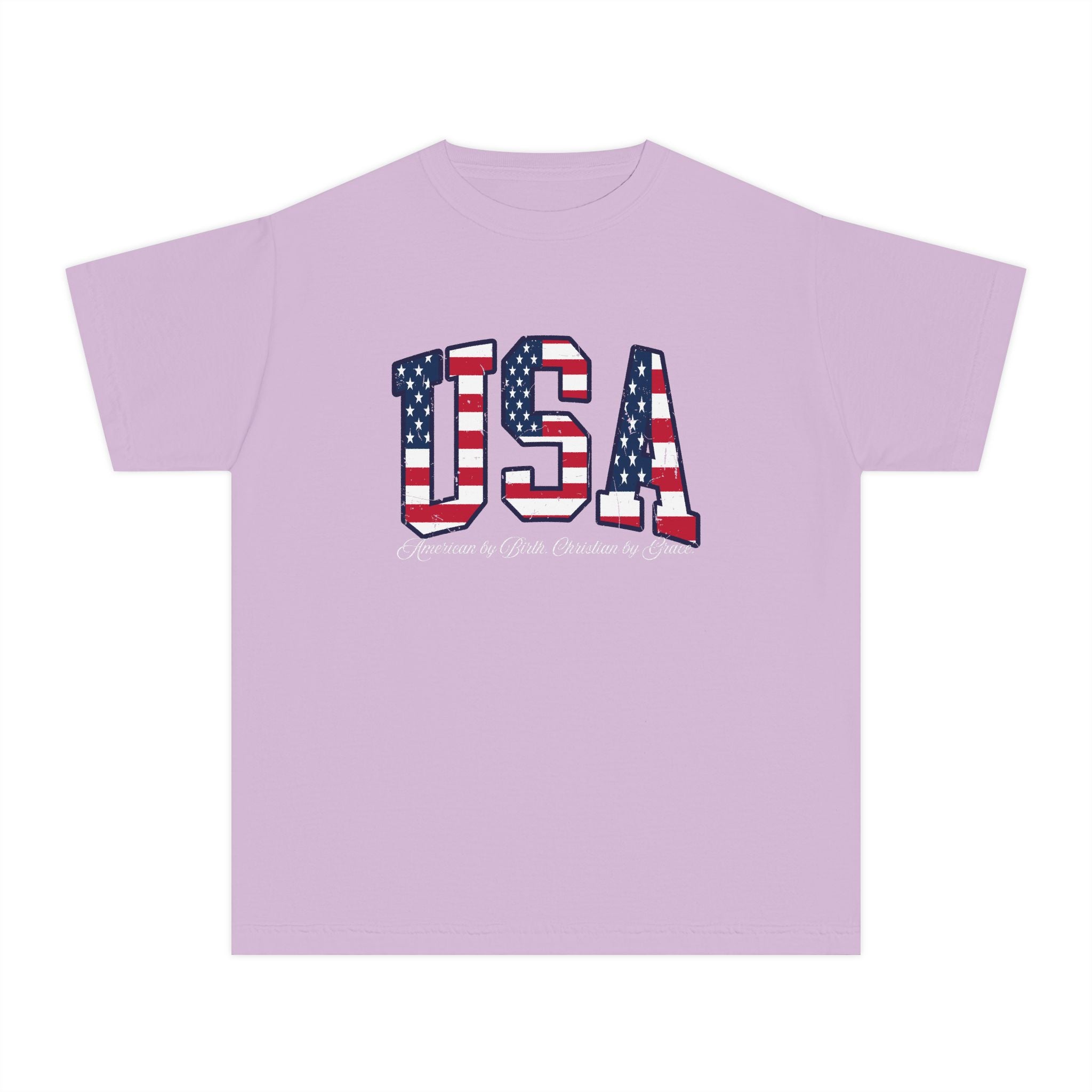 Youth USA Flag T-Shirt – Patriotic Independence Day Tee