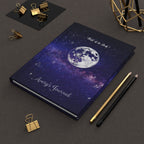"Tell it to God" Personalized Prayer Diary- Purple Nebula Hardcover Journal
