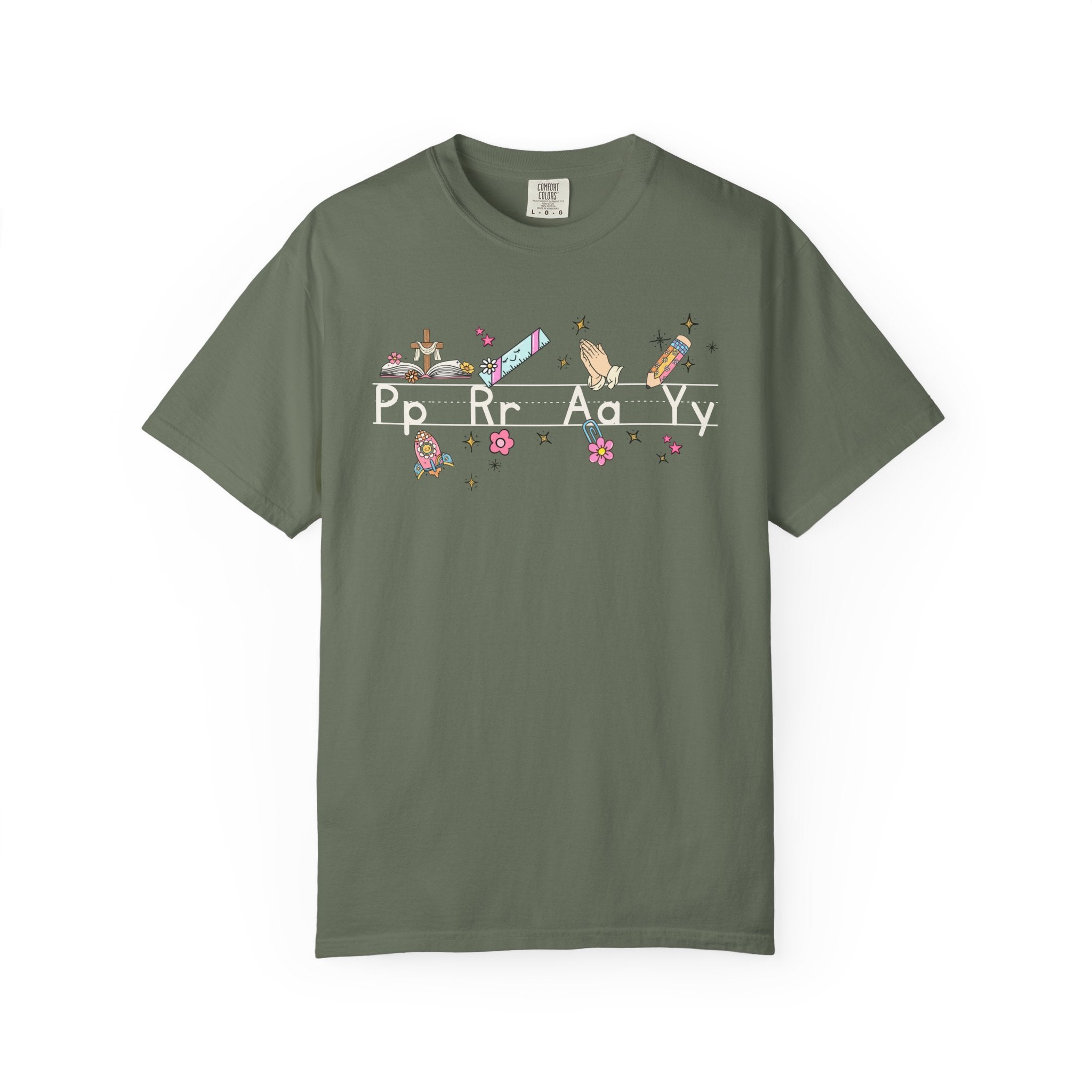Cute Floral Alphabet Design (Pp Rr Aa Yy)