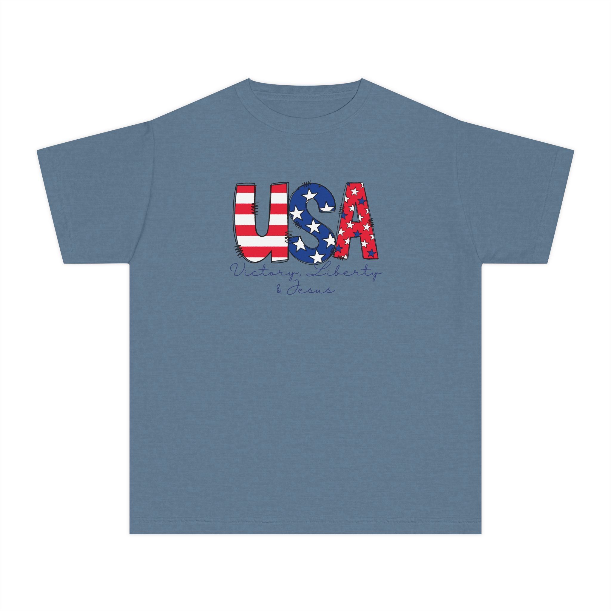 USA Patriotic Fourth of July Kids Shirt
