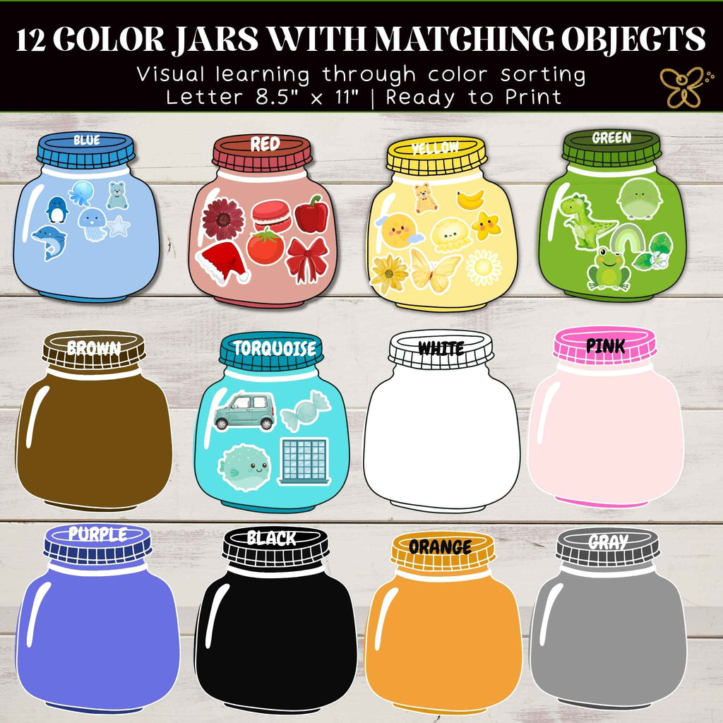 Toddler Color Matching Game, Toddler Color Printable