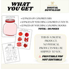 Toddler Color Matching Game, Toddler Color Printable