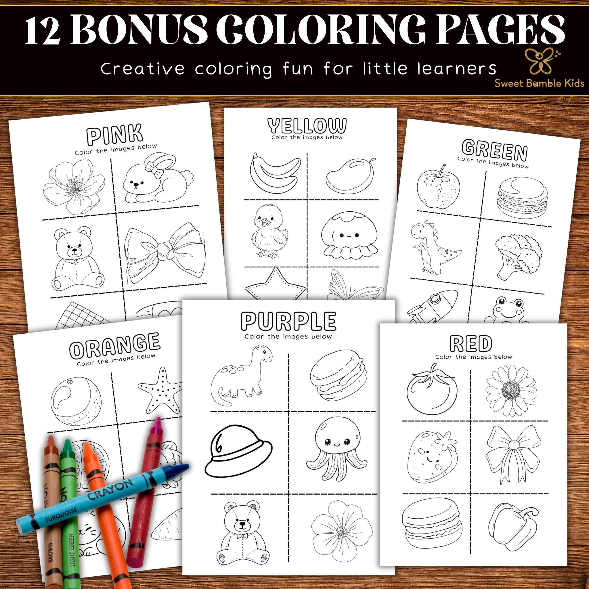 Toddler Color Matching Game, Toddler Color Printable