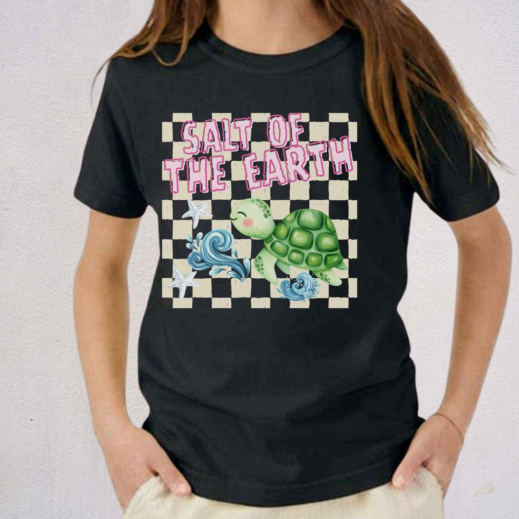 Youth Tee — "Salt of the Earth" Checkerboard Tee
