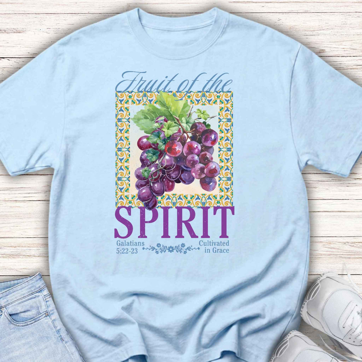 Youth Tee — "Fruit of the Spirit" Grapes Shirt