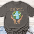 Youth Tee — 'Go and Preach the Gospel to All Nations' Earth Hands Bible Verse Shirt
