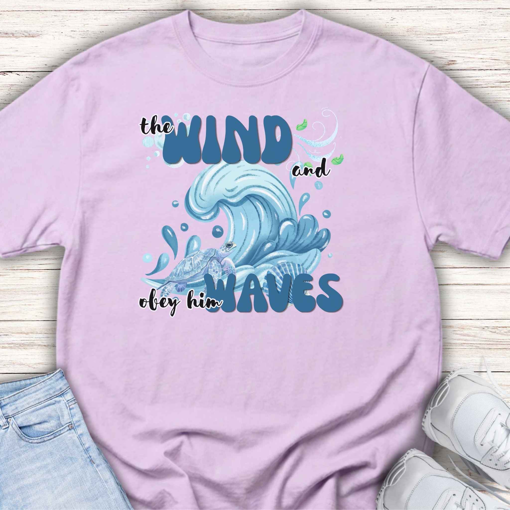 Youth Tee — "The Wind and Waves" Surf Wave Graphic Shirt