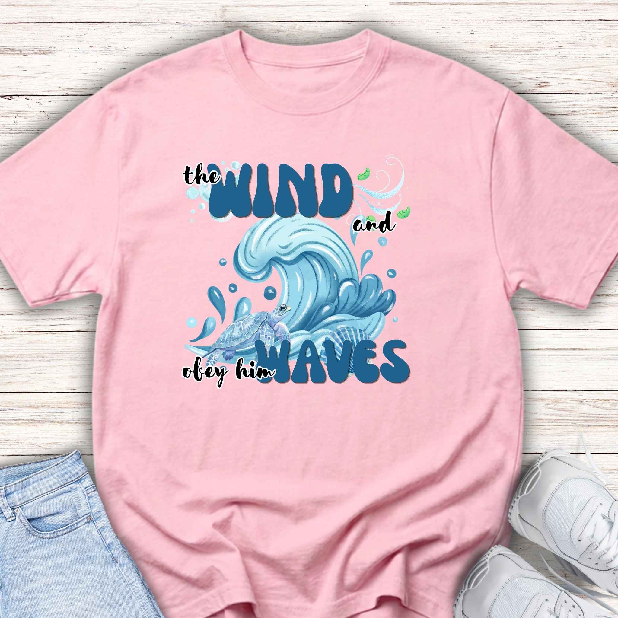 Youth Tee — "The Wind and Waves" Surf Wave Graphic Shirt