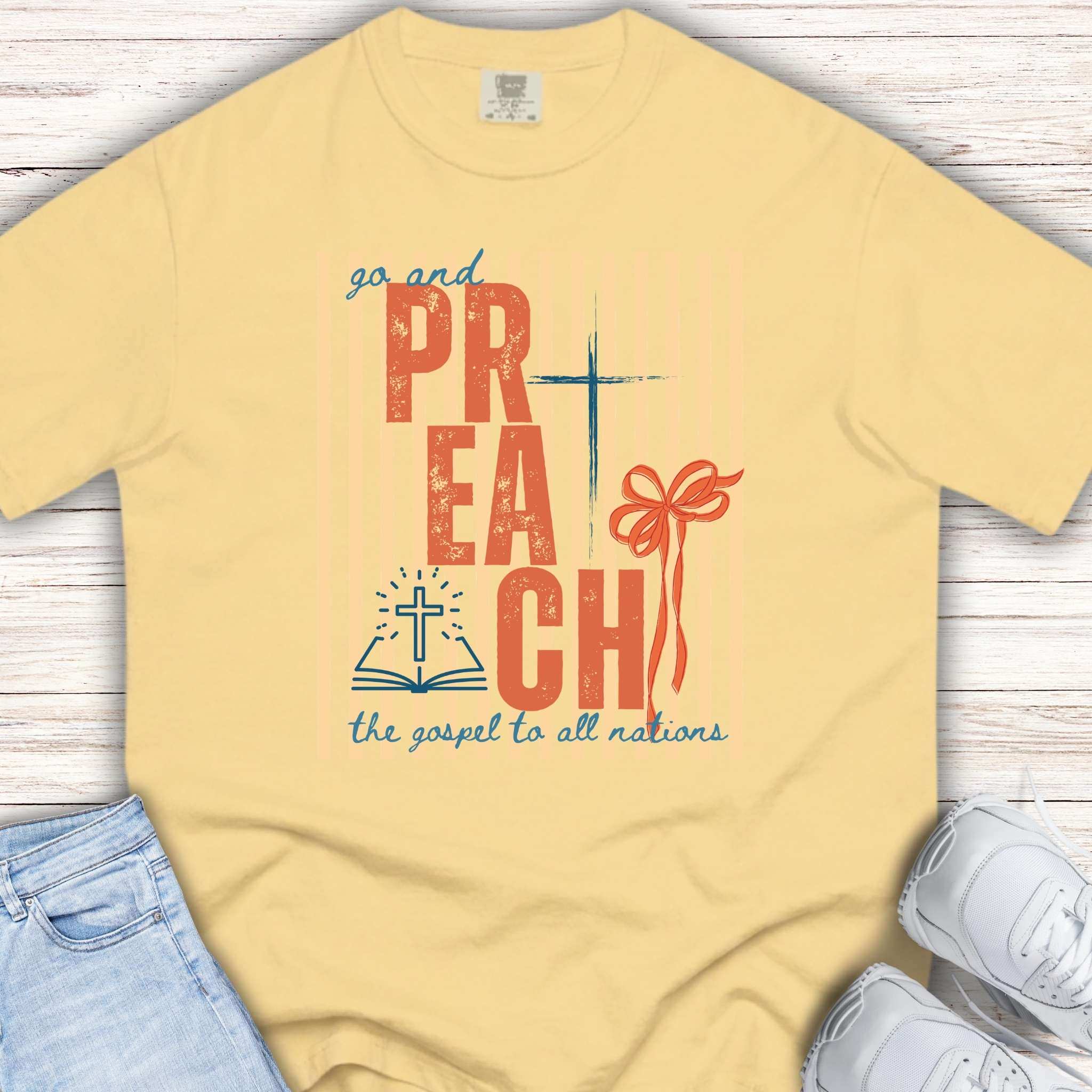Go and preach the Gospel striped tee