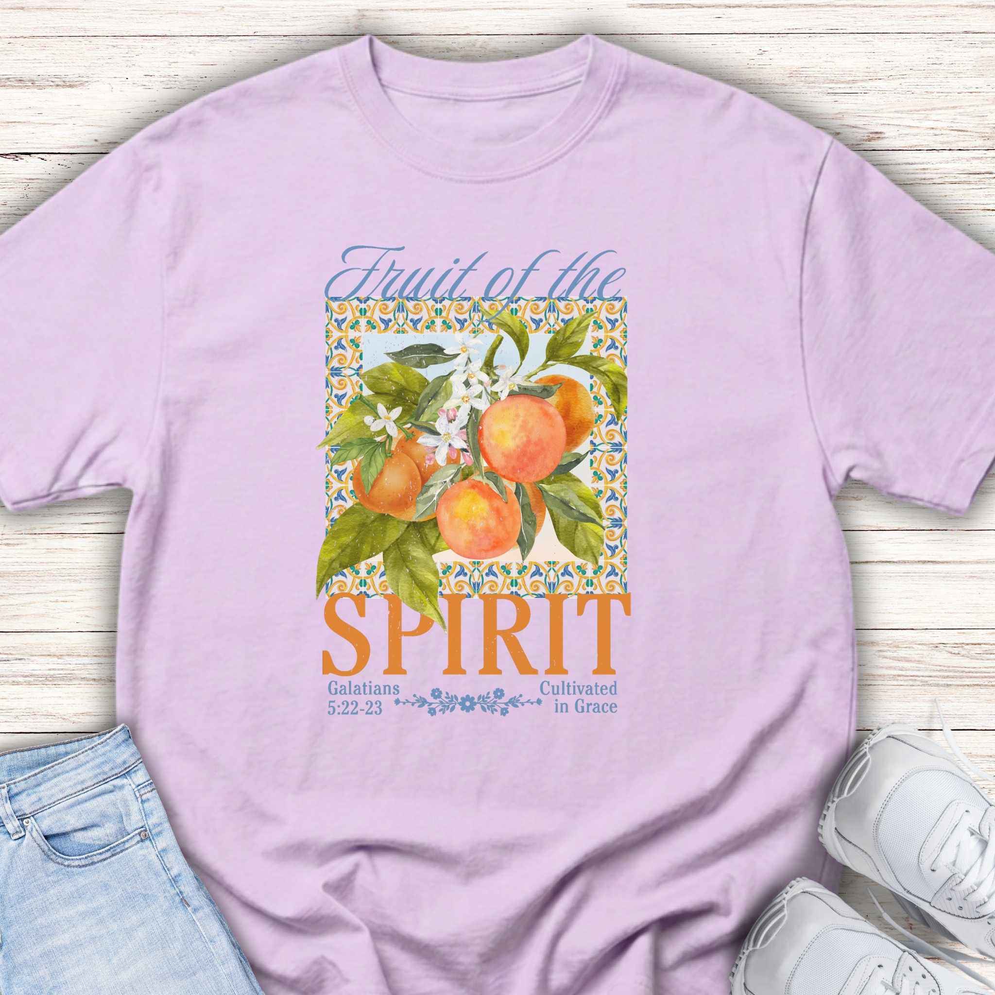 Youth Tee — "Fruit of the Spirit" orange Shirt