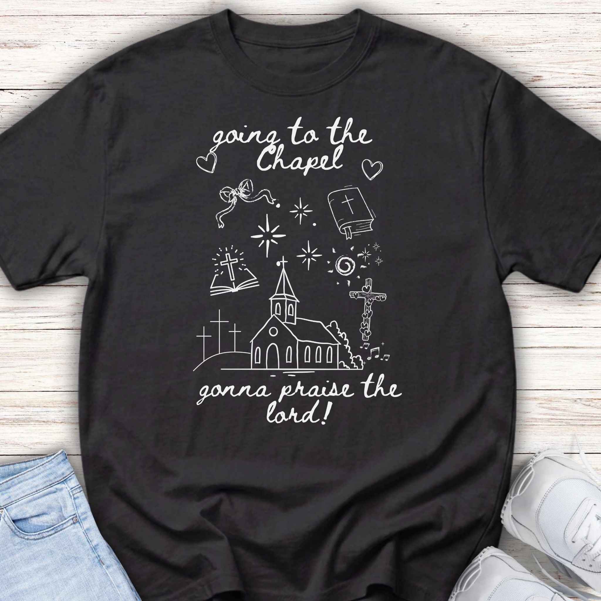 Youth Tee — "Gonna Praise the Lord" Chapel Graphic Kids T-Shirt