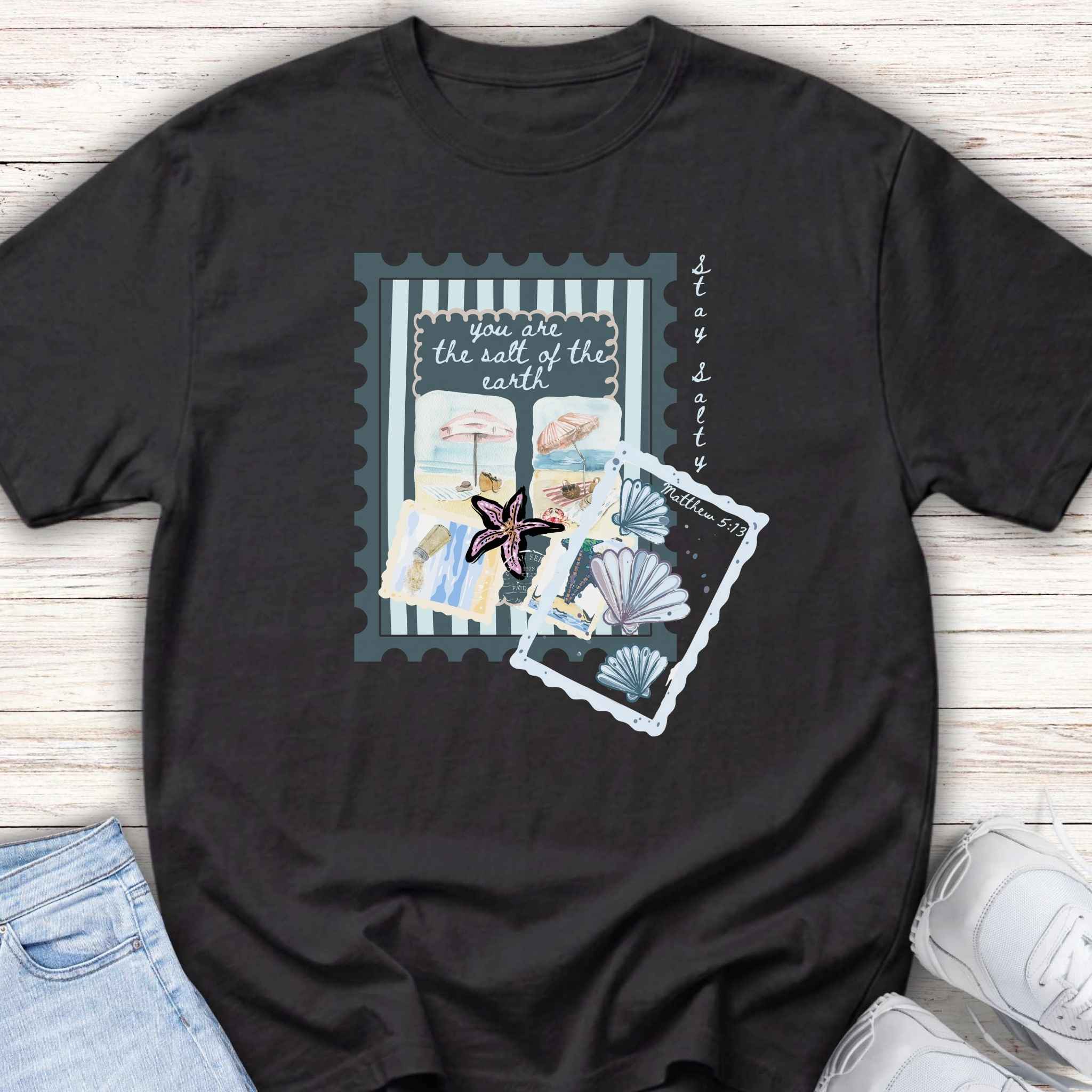 Salt of the Earth Stamp Tee" -Christian Beach Shirt