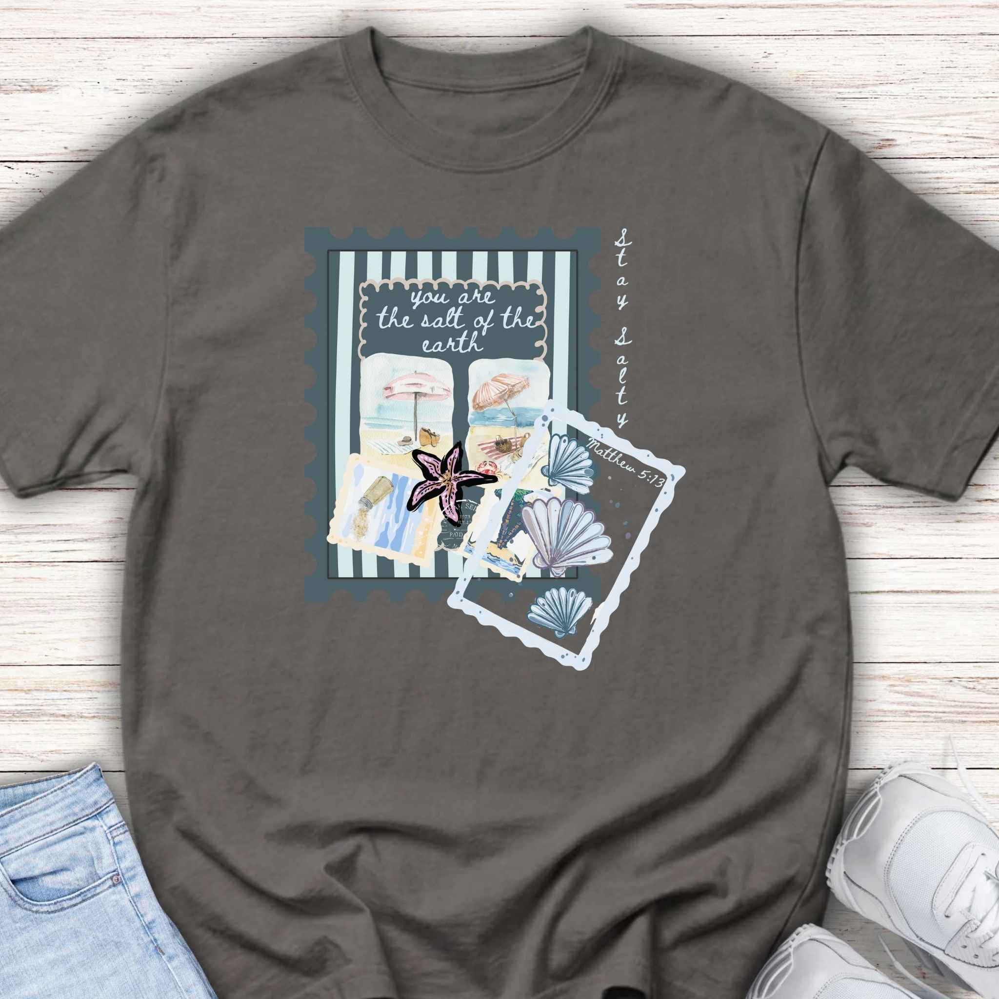 Salt of the Earth Stamp Tee" -Christian Beach Shirt