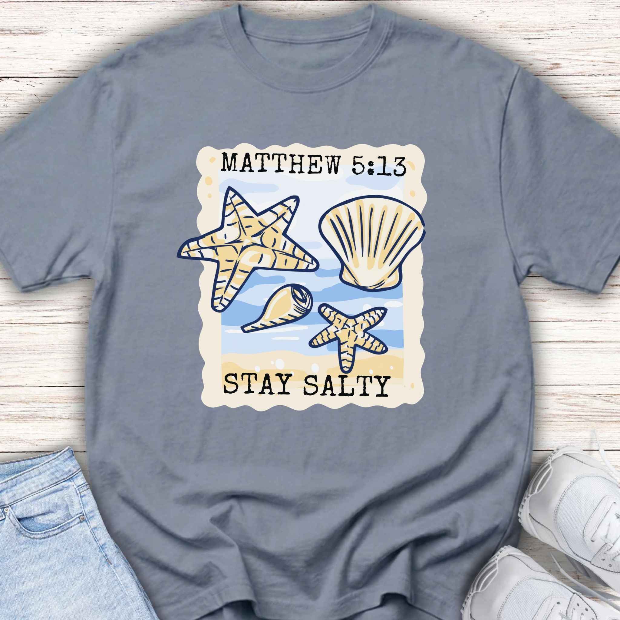 "Stay Salty" -Matthew 5:13 Christian Beach Shirt
