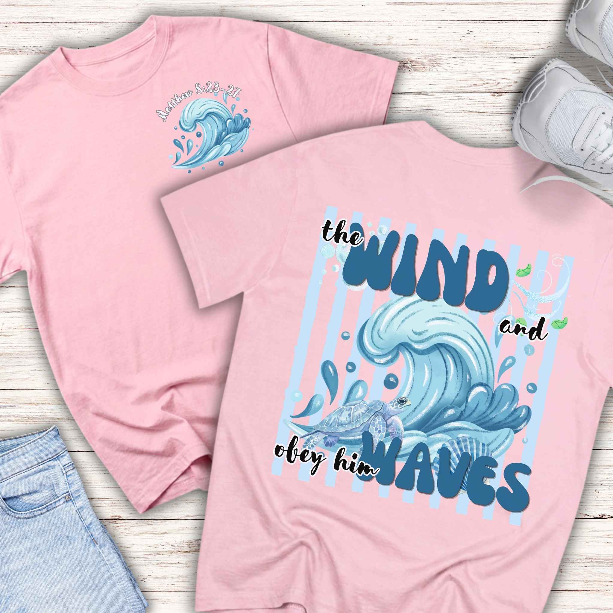 Youth Tee — "The Wind and Waves" Surf Wave Graphic Shirt