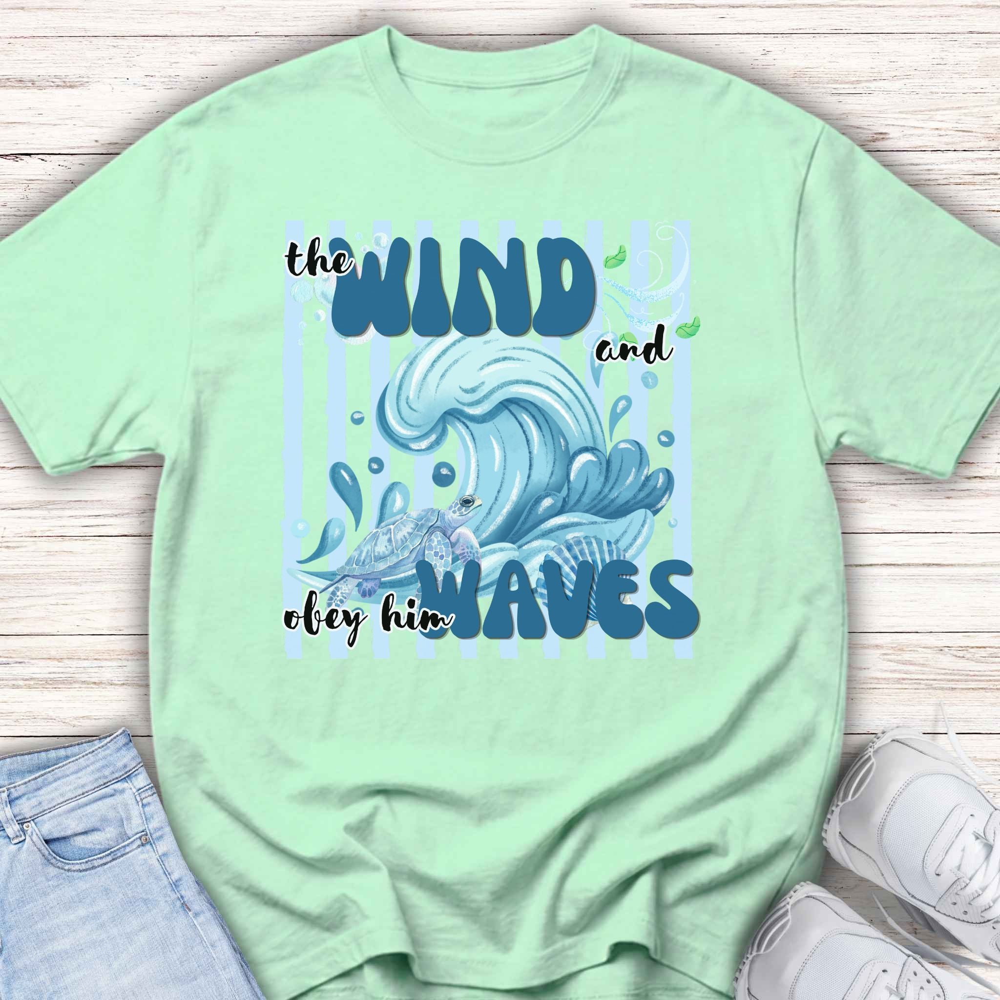 Youth Tee — "The Wind and Waves" Surf Wave Graphic Tee