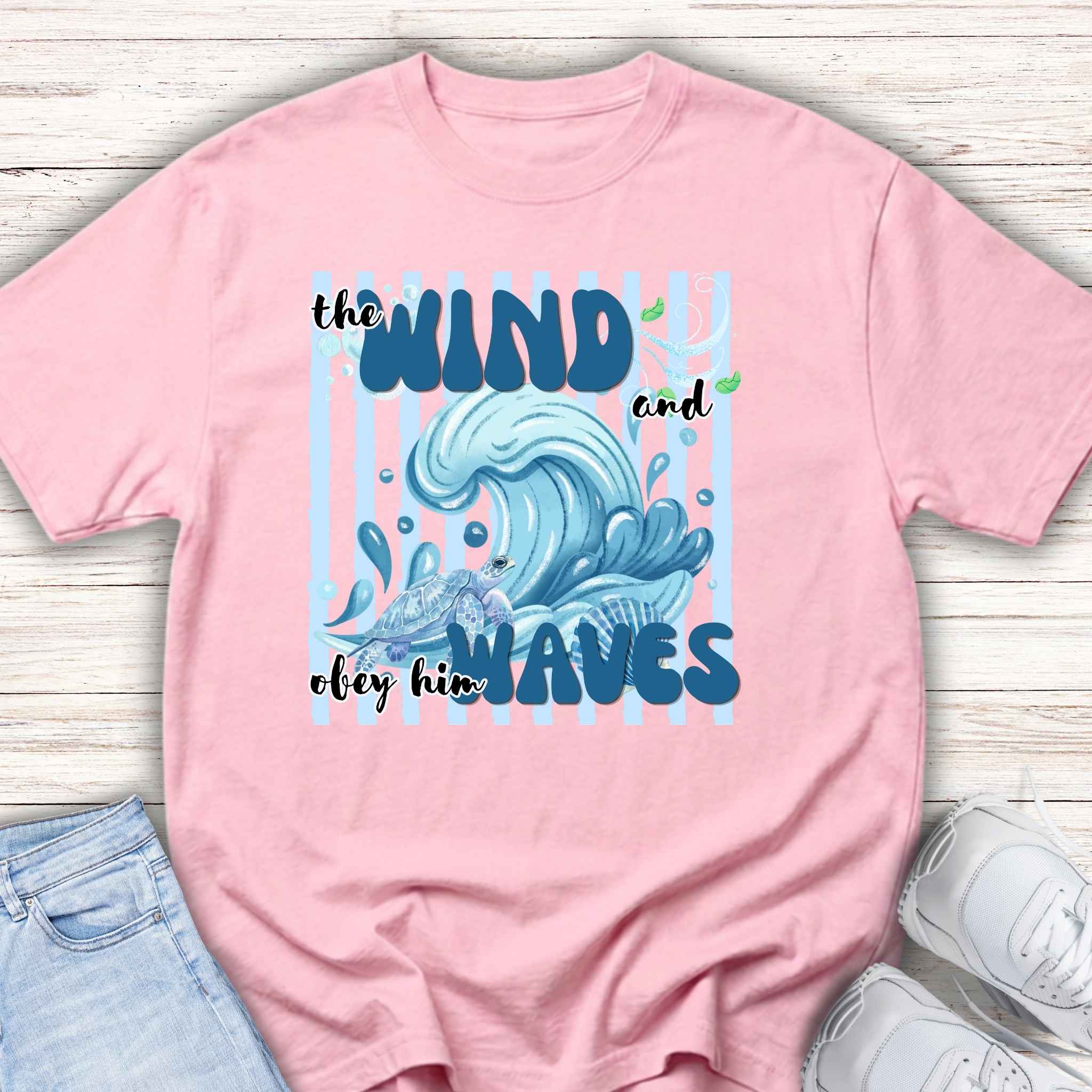Youth Tee — "The Wind and Waves" Surf Wave Graphic Tee