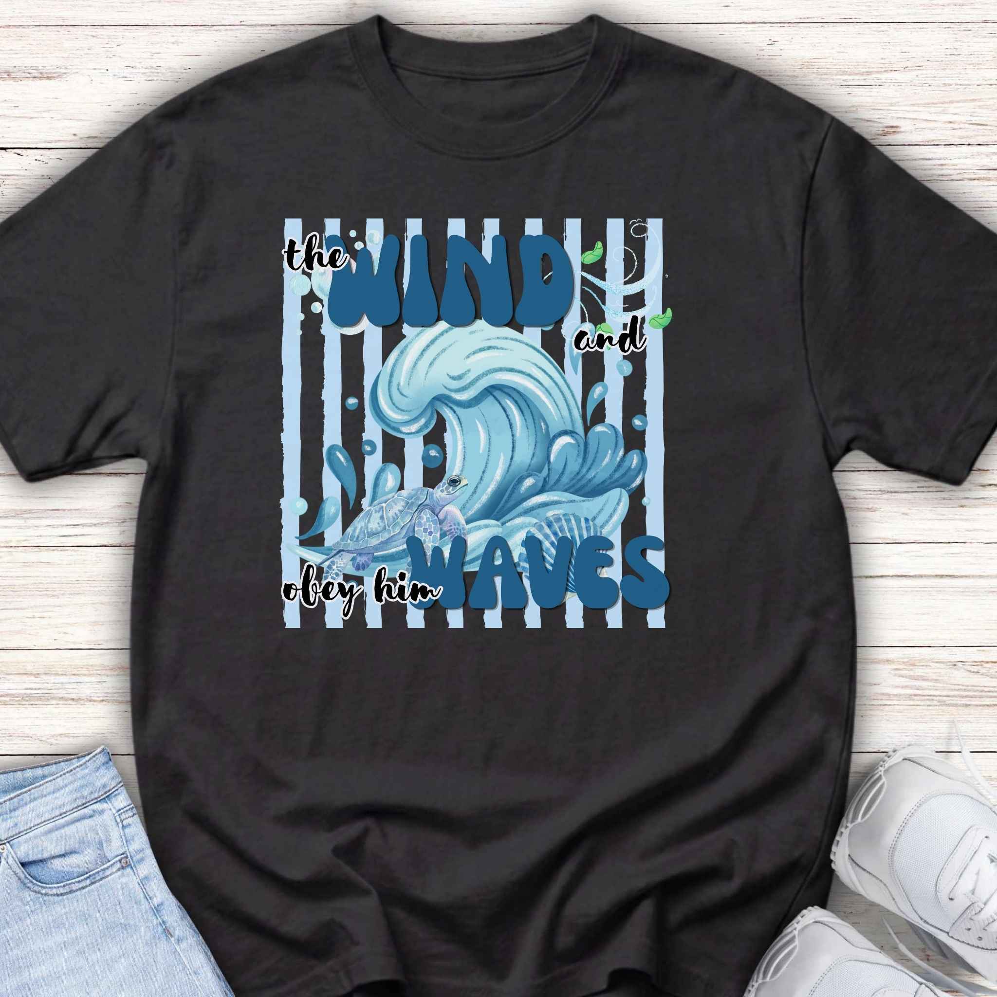 Youth Tee — "The Wind and Waves" Surf Wave Graphic Tee