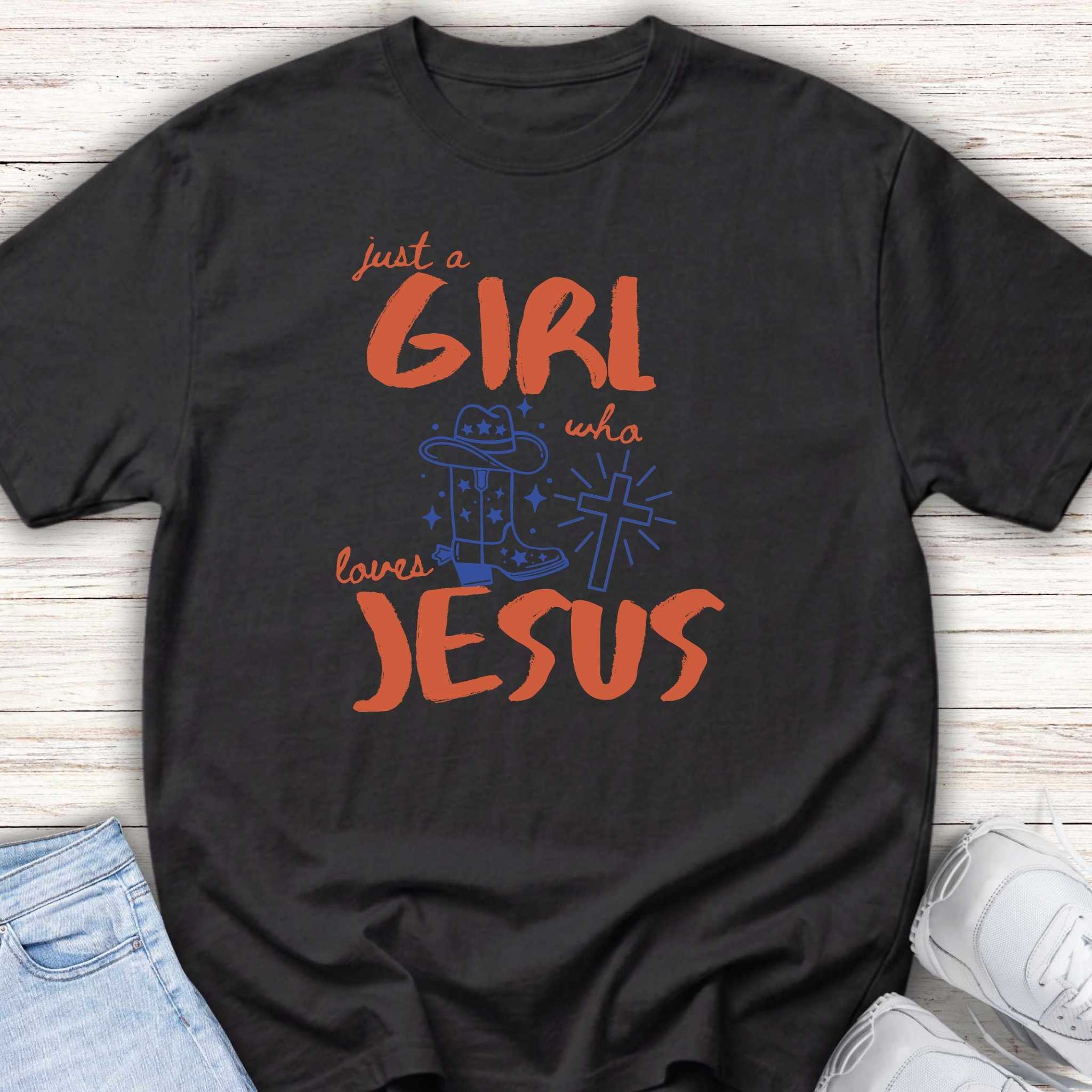 Girls Who Love Jesus Youth Tee — Cute Faith-Based Christian Shirt